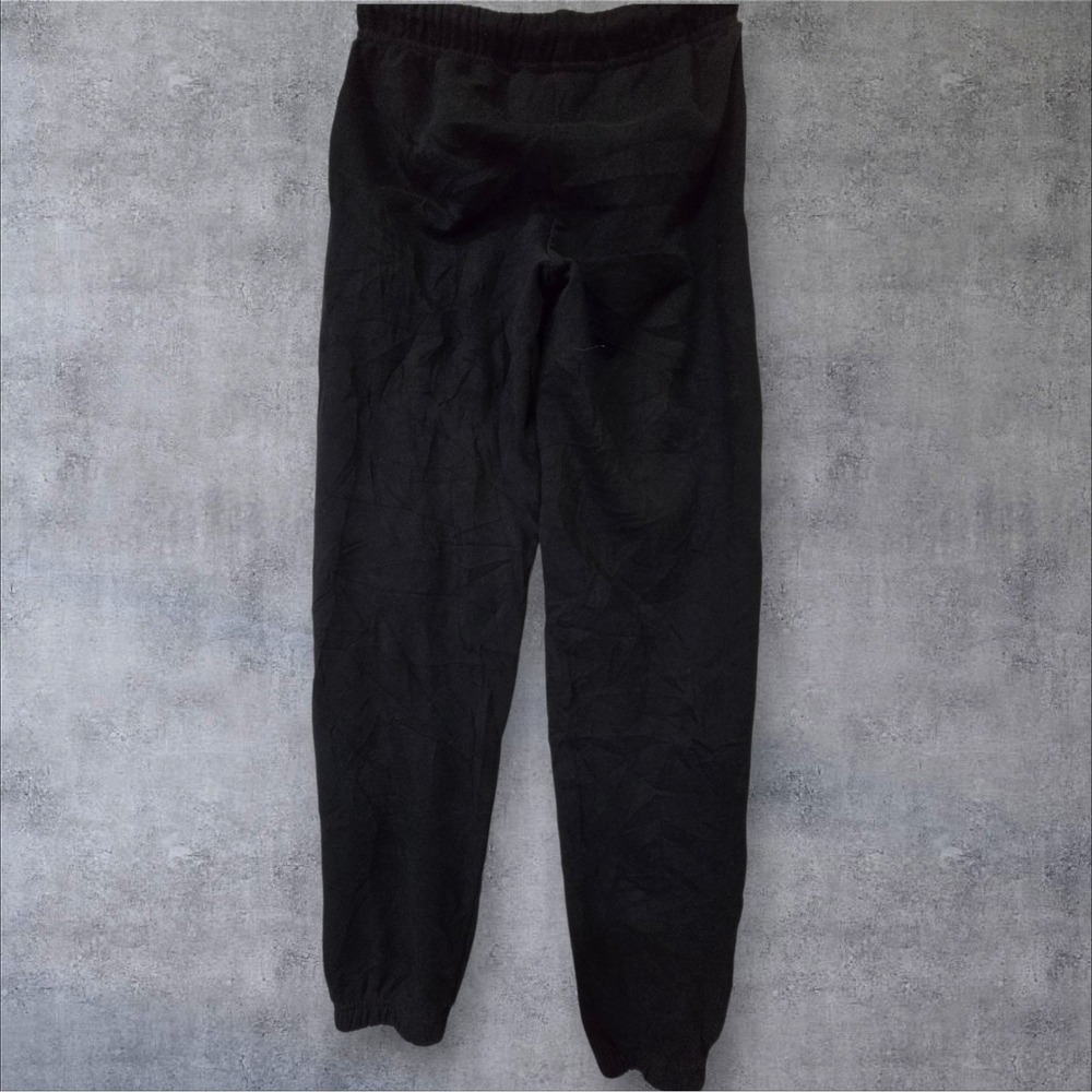 Aeropostale Womens XS Black Sweatpants Joggers Pink Metallic Graphic Logo Fleece - Picture 6 of 6